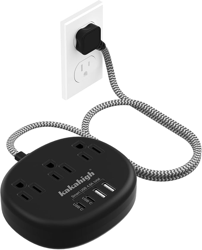 Short Extension Cord Black by YourBetterchoice