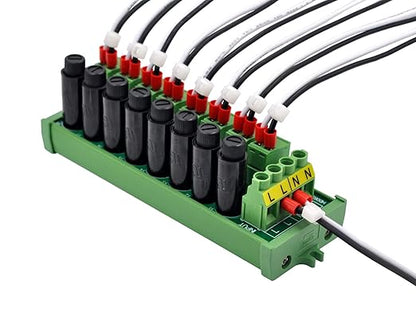 Screw Mount AC 24-250V 8 Channel Pluggable Top Wiring Terminal Block Power - Image 5