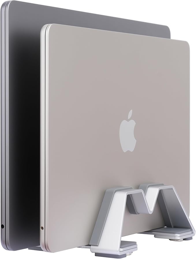 Adjustable Dual Vertical Laptop Stand - Image 2