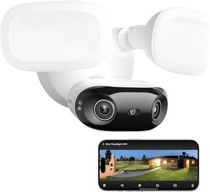 REOLINK Elite Floodlight WiFi, 4K 8MP 180° Panoramic Wired Floodlight Camera by REOLINK