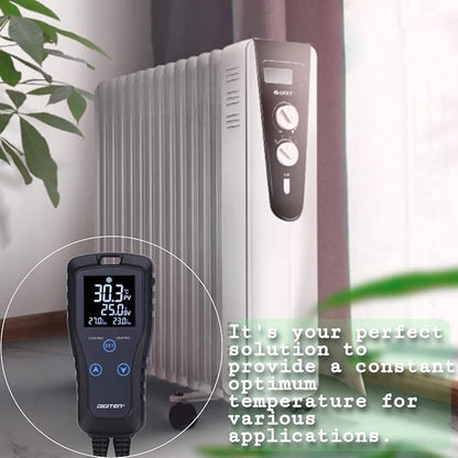 Digital Temperature Controller 2-Stage Thermostat Outlet Heating & Cooling Mode - Image 3