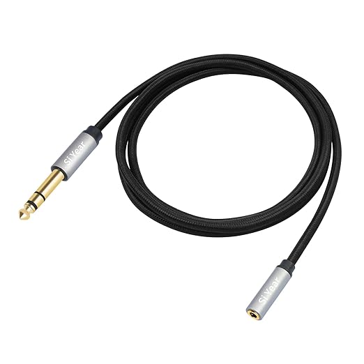 SiYear 1/4" to 3.5mm Headphone Extension Cable, 5FT- 6.35mm Quarter inch Male - Image 8