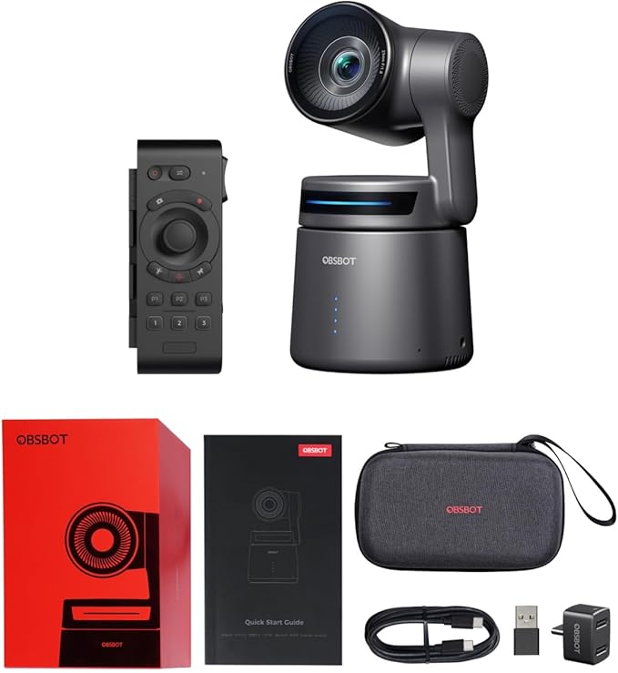 OBSBOT Tail Air & Smart Remote Combo, Streaming Camera by OBSBOT
