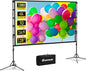 Projector Screen and Stand, GAINVANE 120 inch Portable Projector Screen Indoor by Projectorscreen