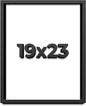 19x23 Shadow Box Frame Black | 1 Inch Deep Solid Wood Shadowbox Display | UV by CustomPictureFrames