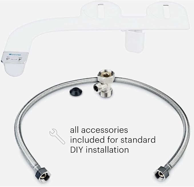 Brondell Bidet Attachment for Toilet SS-250 SimpleSpa Fresh Water Spray - Image 8