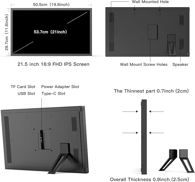 Large Digital Picture Frame 21.5 inch WiFi-Photo-Frame - Image 6