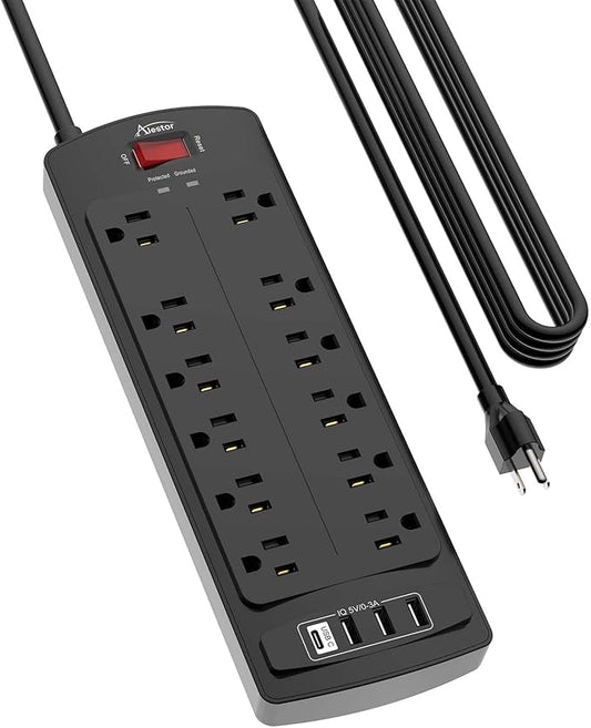 Power Strip, ALESTOR Surge Protector by Alestor