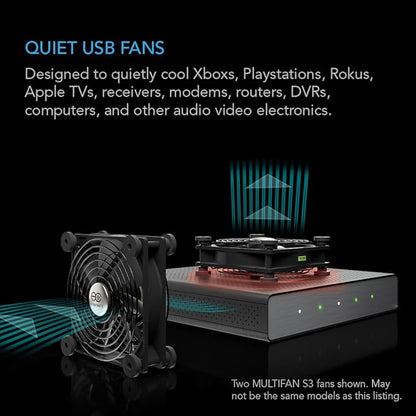 AC Infinity MULTIFAN S3, Quiet 120mm USB Fan, UL-Certified - Image 2