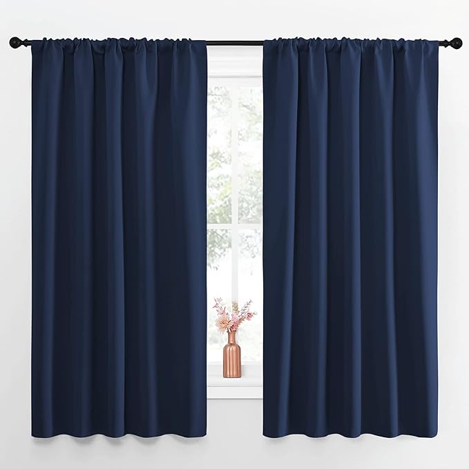 NICETOWN Navy Curtains Blackout Draperies by NICETOWN