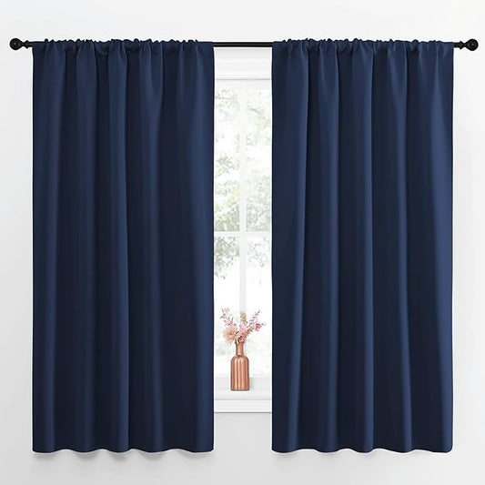 NICETOWN Navy Curtains Blackout Draperies by NICETOWN