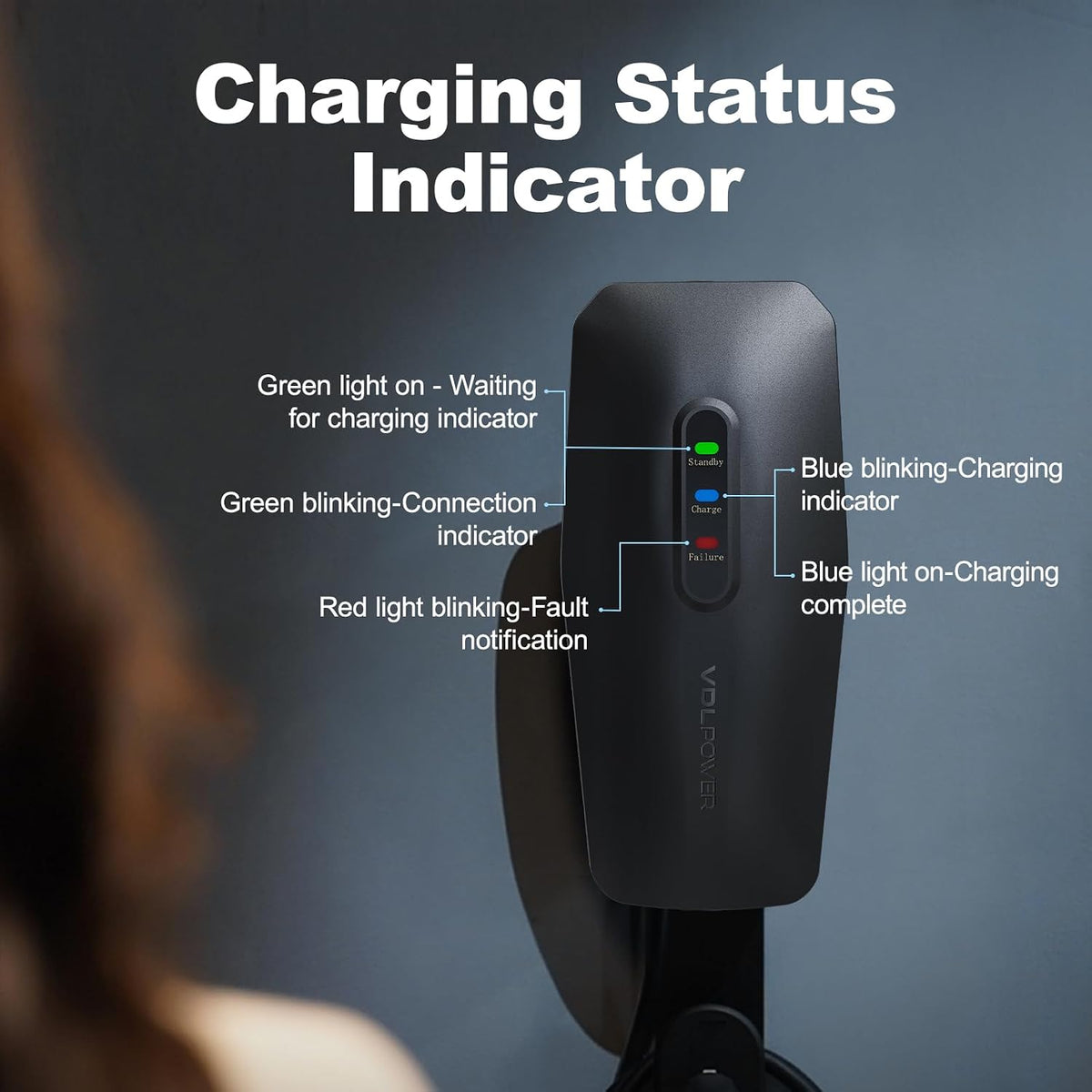 Level 1&2 EV Charger, Electric Vehicle Portable Charger with 20FT Cable, ...