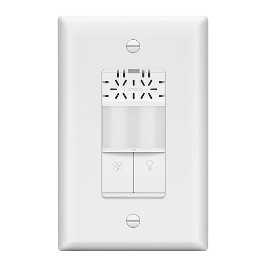 LIDER Humidity Sensor Switch and Motion Sensor Light Switch, PIR Sensor by LIDER