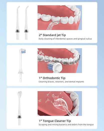 Lumiflexa Water Dental Flosser for Teeth Pick, Cordless Flosser for Travel - Image 4