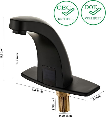 Budget-Friendly Halo Sanitary Touchless Faucet, Matte Black - Image 2