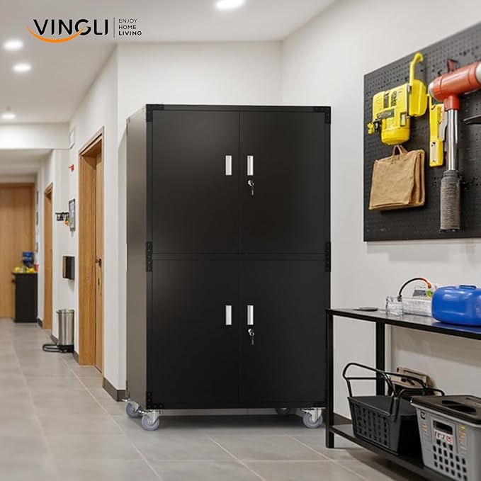 VINGLI Large Garage Storage Cabinet - Image 2