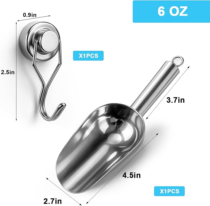 Stainless Steel Ice Scoop for Freezer - Image 2