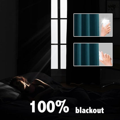 Anytime 100% Blackout Curtain 2 Panels Set, Thermal Insulated Window Drapes - Image 3