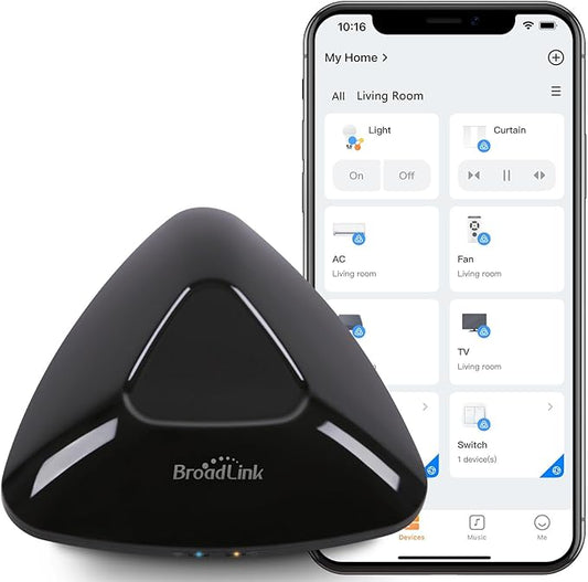 Broadlink RM MAX Smart Home Hub, Wi-Fi & BLE Universal Remote by BroadlinkOnline