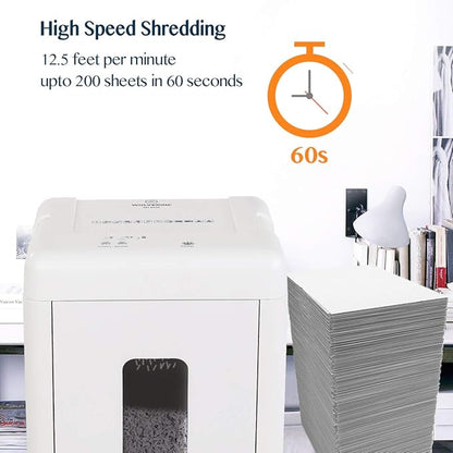 WOLVERINE 15-Sheet Super Micro Cut High Security Level P-5 Heavy Duty - Image 3
