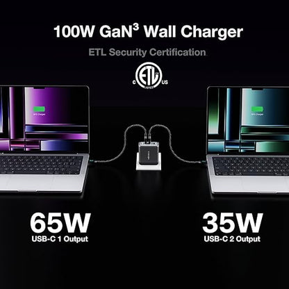 WOTOBEUS USB C GaN Wall Charger Block - Image 2