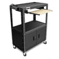 dna motoring steel av cart with extra storage, main product view