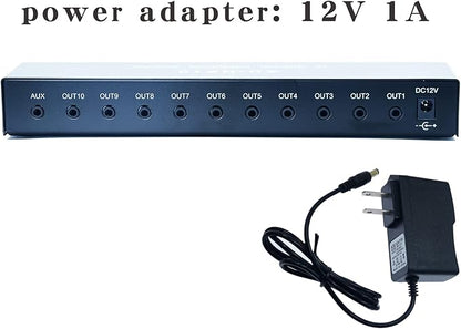 aux Mini Jack TRS 3.5 mm Input 1 in 10 Out Channel Headphone Amplifier Stereo - Image 4