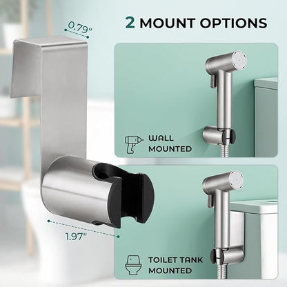 Handheld Bidet Sprayer for Toilet, Adjustable Water Pressure Control Rotary - Image 2