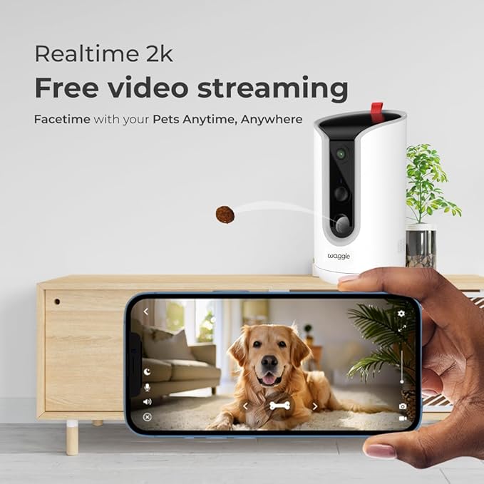 WaggleCam 2K Pet Camera and Treat Dispenser - Image 2