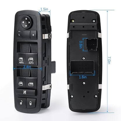 WUANGKI Master Power Window Switch Front Left Driver Side | 3+0 Pins | - Image 2