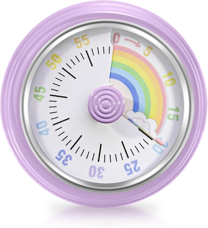 Teeloray Visual Timer for Kids Rainbow Kitchen Timer by Teeloray