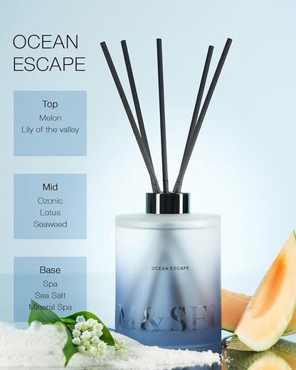 M&SENSE Ocean Escape Reed Diffuser Set - Image 2