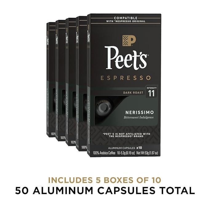 Peet's Coffee, Dark Roast Espresso Capsules, Compatible - Image 2