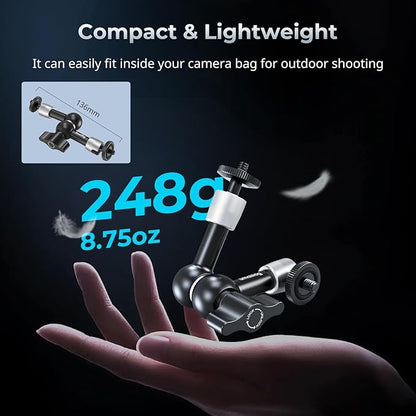 SMALLRIG 5.5-inch Magic Arm 2-Pack, Articulating Adjustable Friction Arm Mount - Image 7