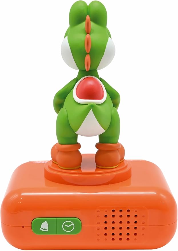 LEXiBOOK, Super Mario, Yoshi Nightlight Alarm Clock, Sounds and Melodies - Image 6