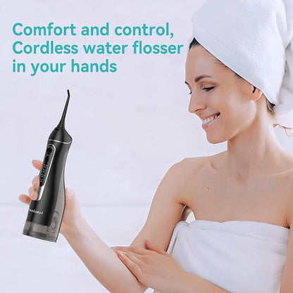 Water Dental Flossers for Teeth, 300ML Cordless Portable Electric Water Flosser - Image 7