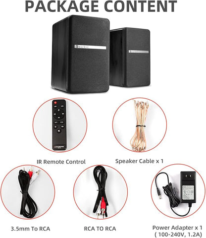 SINGING WOOD BT27 Active Powered Bluetooth Bookshelf Speakers - Image 7