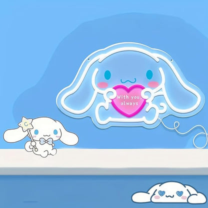 THIIXDAI Cinnamoroll Neon Sign for Room Decor, USB Powered LED Lights by THIIXDAI