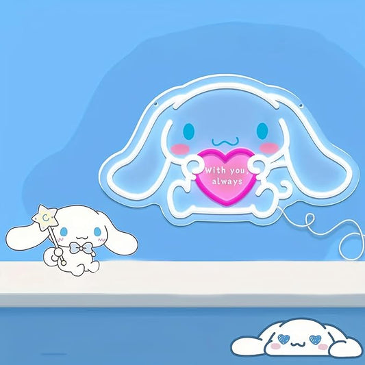 THIIXDAI Cinnamoroll Neon Sign for Room Decor, USB Powered LED Lights by THIIXDAI