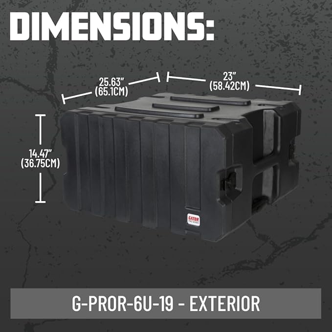 Gator Cases Pro Series 6U Rolling Rack Case - Image 7