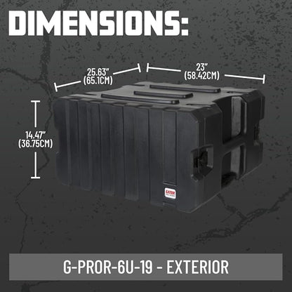 Gator Cases Pro Series 6U Rolling Rack Case - Image 7