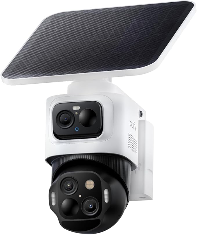 eufy Security eufyCam S4, 4K Solar Camera Wireless Outdoor, Triple Lens by eufySecurity