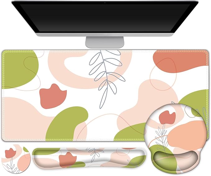 Gaming Mouse Pad, Large Desk Mat, Cute Desk Pad Protector, 4 in1 XXL Mousepad + by ToLuLu