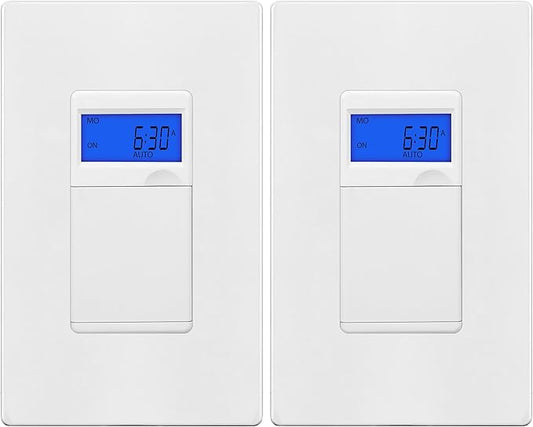TG 7 Days Digital in-Wall Programmable Timer Switch by TG