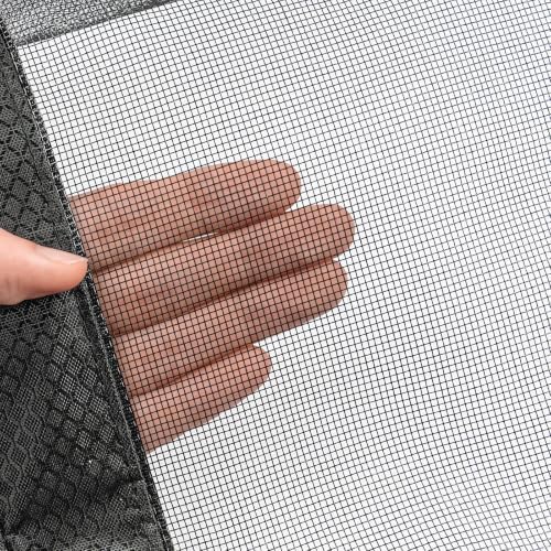 heavy duty garage screen door for 1 car shown in use