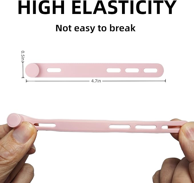 25 PCS Silicone Cable Ties Cord Organizer - Image 3
