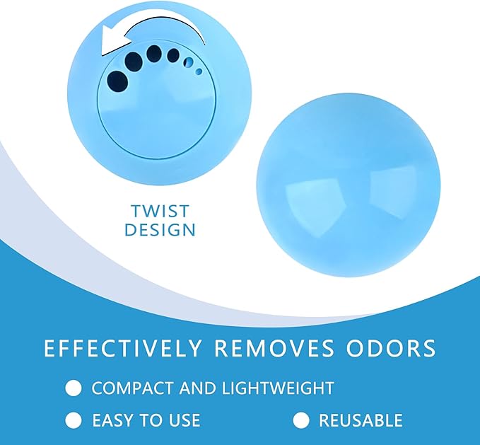 Knixmax Shoe Deodorizer Balls, Boot Deodorizing Shoe Odor Eater Ball Sneaker - Image 3