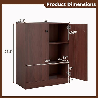 Giantex 2 Door Storage Base Cabinet - Image 3