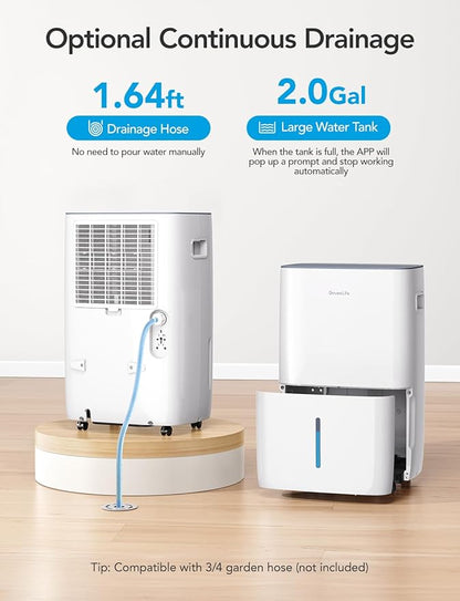 GoveeLife Dehumidifier for Home 4, 500 Sq.Ft, 50 to 137 Pint Smart Auto - Image 6