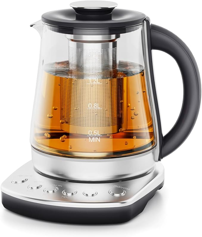 Electric Kettle With Infuser, 1.5L Electric Tea Kettle With Temperature Control by olayks